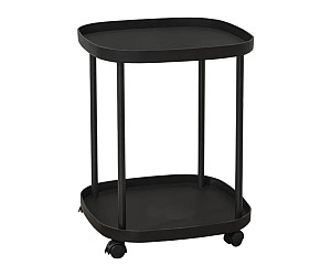 Tραπεζάκι με ροδάκια 2 επιπέδων  104-2black