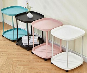 Tραπεζάκι με ροδάκια 2 επιπέδων  104-2green