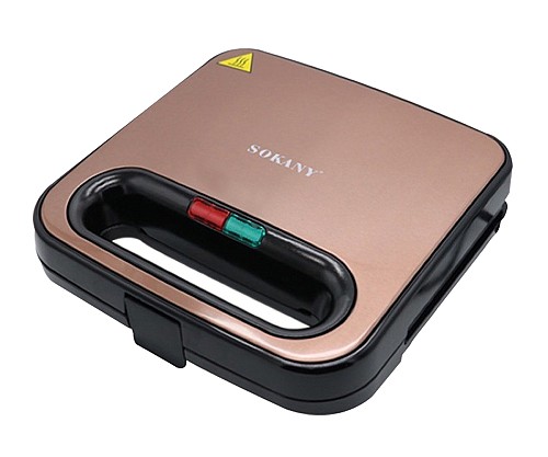 Τοστιέρα 2 θέσεων inox με ίσιες πλάκες   AK-C021