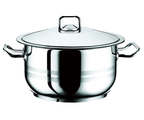 Κατσαρόλα ΙΝΟΧ  28cm GASTRO  11,0LT  με ΙΝΟΧ καπάκι