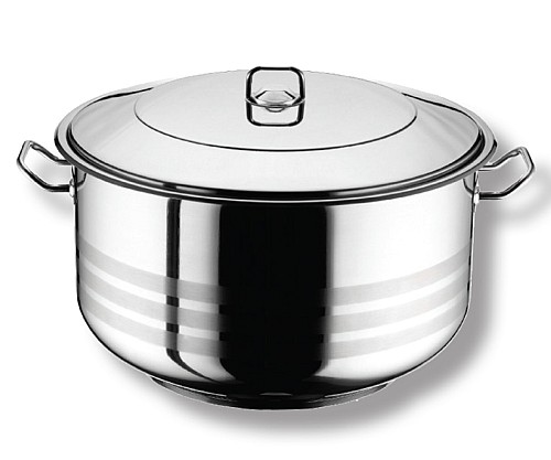 Κατσαρόλα ΙΝΟΧ 45cm GASTRO με ΙΝΟΧ καπάκι