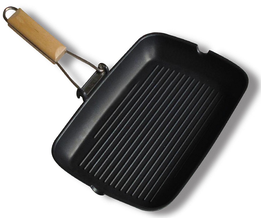 Γκριλιέρα 26x36cm με ξύλινο χερούλι