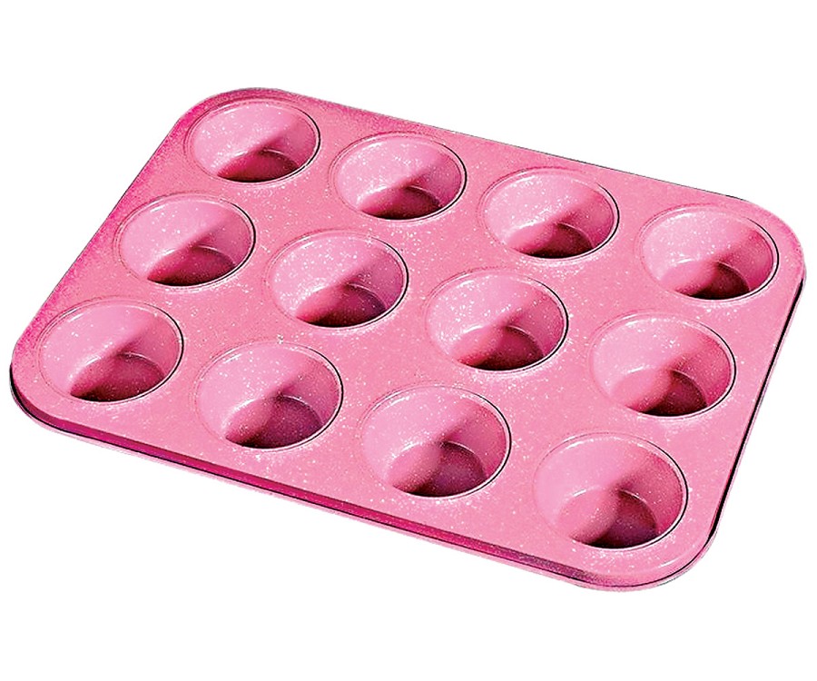 Φόρμα MUFFIN 12 θέσεων pink