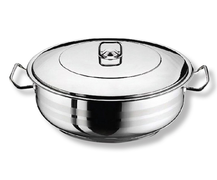 Κατσαρόλα ρηχή 34cm GASTRO  10,5LT με ΙΝΟΧ καπάκι