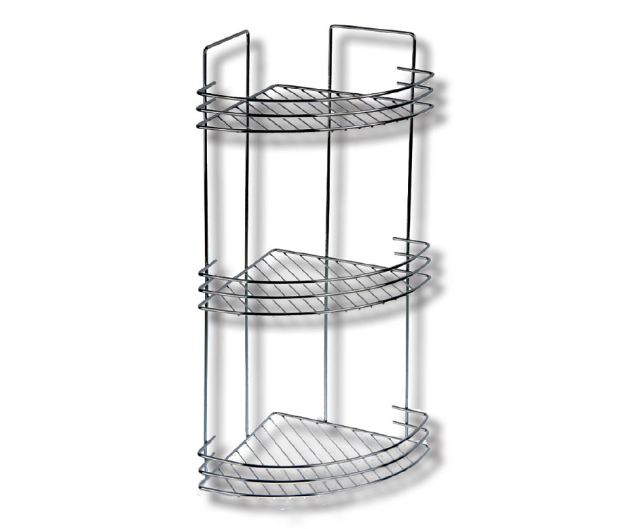 Εταζιέρα Χρωμίου γωνιακή 3 επιπέδων  325