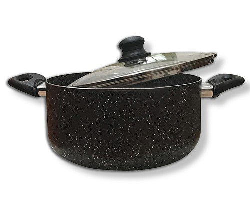 Κατσαρόλα αντικολλητική πέτρας-γρανίτη 28cm   YLT-28 OLINA GRANITE