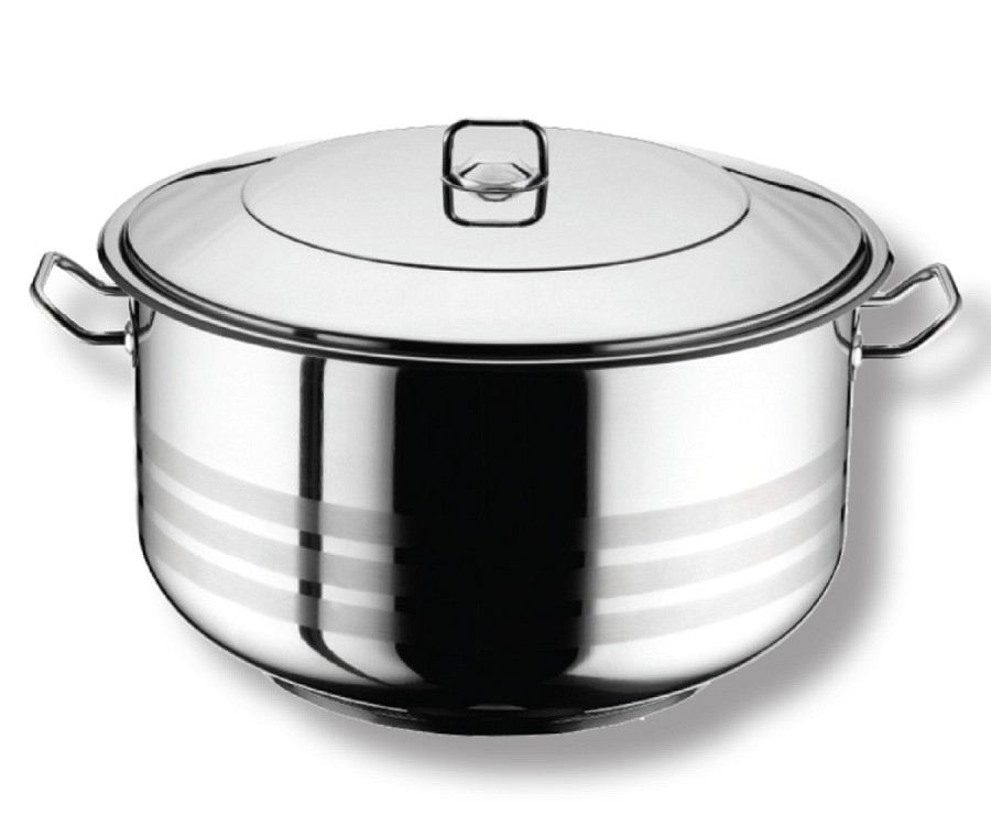 Κατσαρόλα ΙΝΟΧ 40cm GASTRO  33LT με ΙΝΟΧ καπάκι